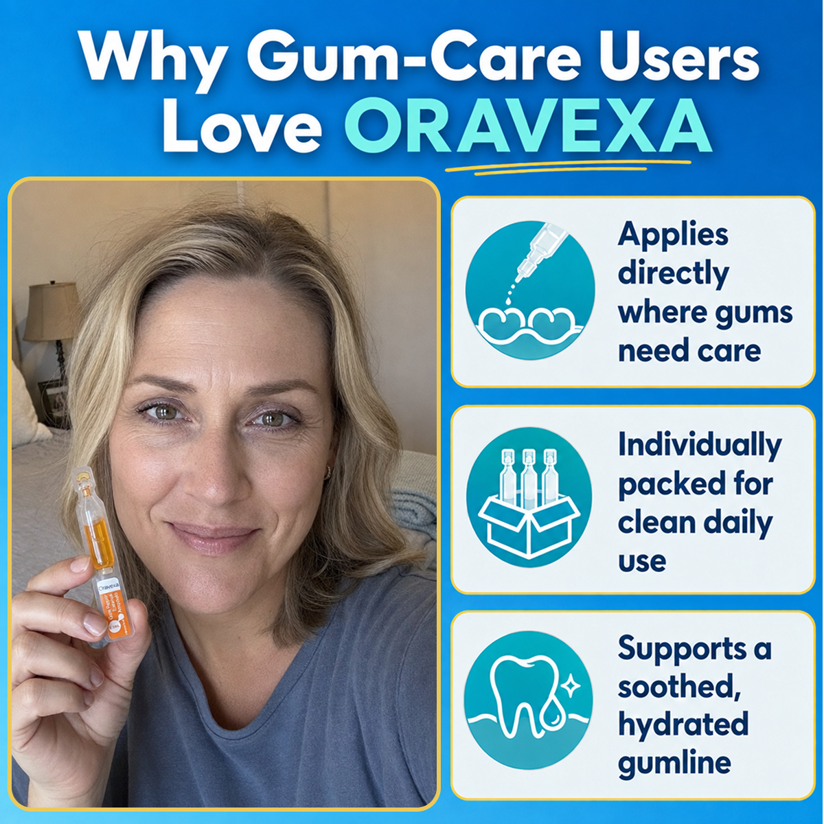 ORAVEXA GumRenew™ Intensive Gum Serum Ampoules
